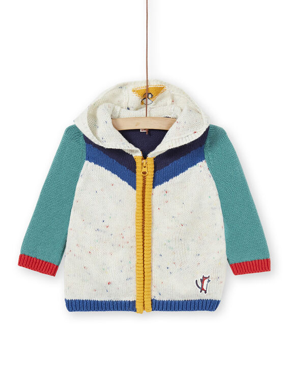 Gilet en tricot colorblock bébé garçon KULUGIL1 / 20WG10P1GIL001